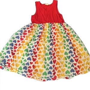 Tucker & Tate  Red Dress with Multicolored Heart Print